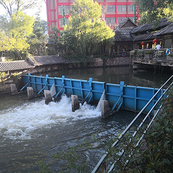 液压翻板钢坝闸门